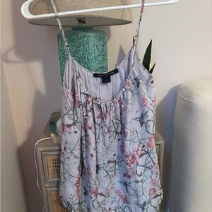French Connection Pink and Green Floral Camisole